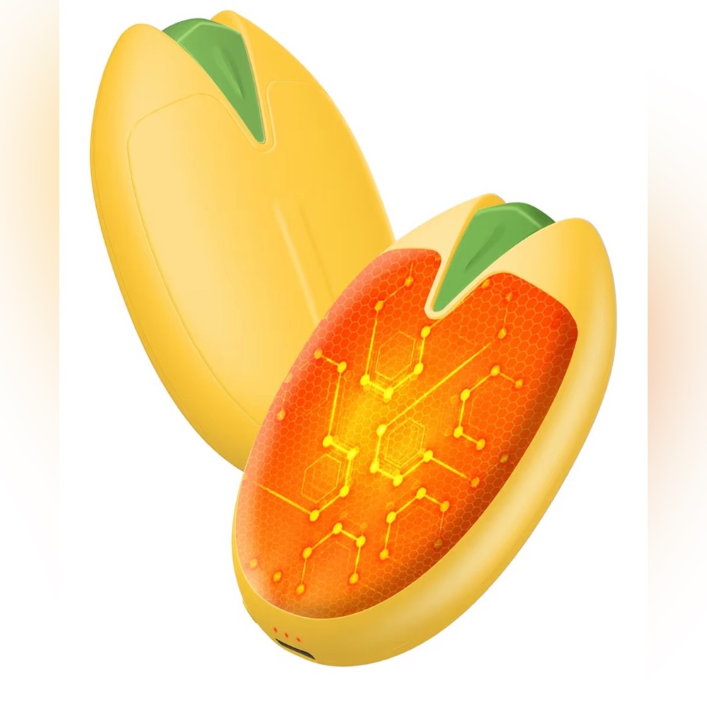 Yellow and Orange Hand Warmer